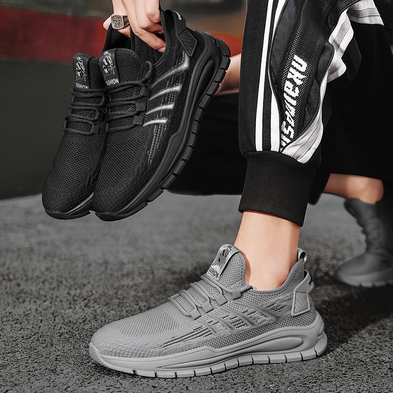 Shoe for Men Summer Mesh Breathability Thick Bottom Outdoor Anti Slip Running Shoes Men Fashion Casual Sports Hiking Shoes 39-44