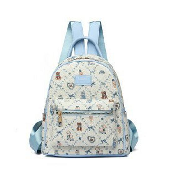 

Женский рюкзак в стиле Мори Дофамин: Модный школьный рюкзак с ромбовидным узором и бантом One Size