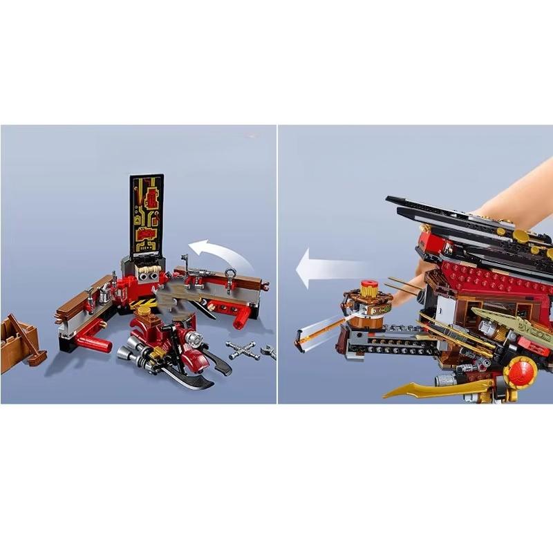 1253 Pcs "Nien" Series Building Space Ships "Jaya" and Combat Vehicles Toys. Suitable As Christmas and Birthday Gifts. 70738