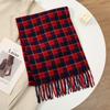 Luxury Designer Plaid Imitation Cashmere Women Scarf Shawl Winter Thick Warm Neckerchief Foulard Echarpe Wrap