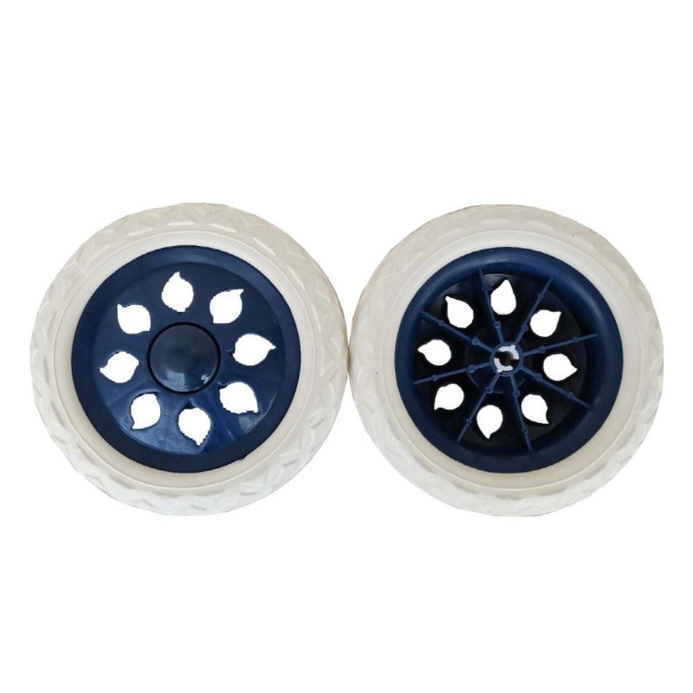 Roues de chariot de courses antidérapantes, 2 pièces, en caoutchouc EVA moussant, roulette de voyage, petite remorque