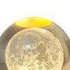 3D Moon Crystal Ball Lamp 1.5W USB Powered 3000K Warm Light Romantic Vibe Decorative Glass Ball Night Light for Home
