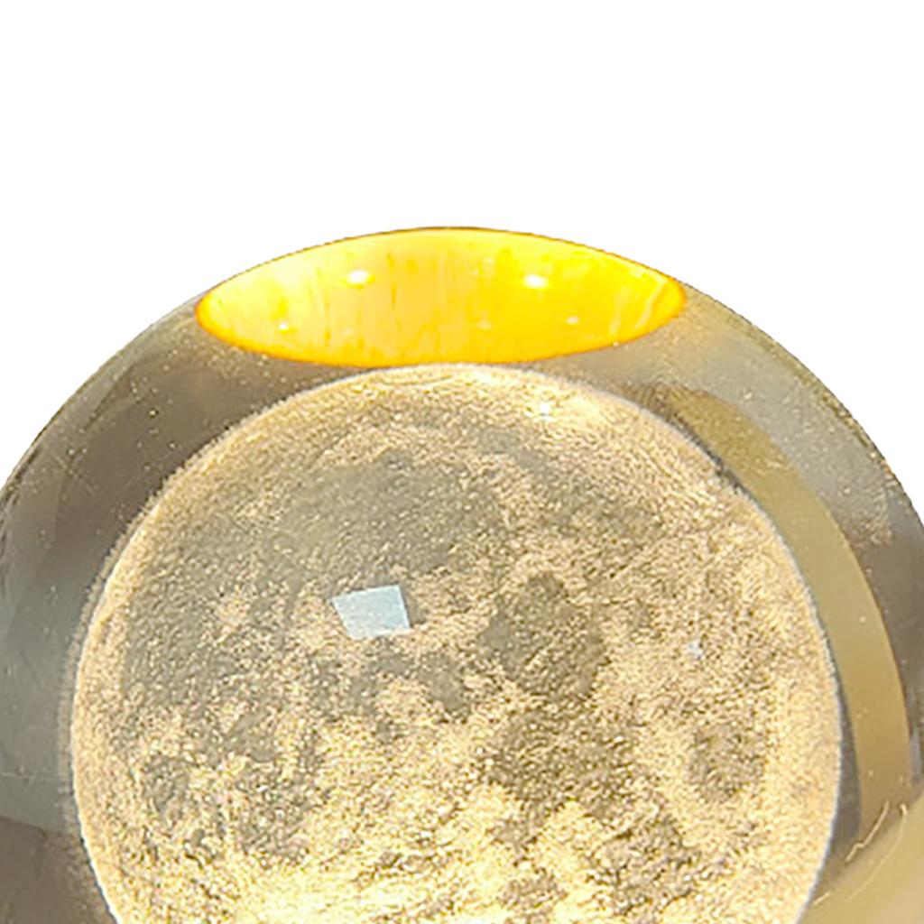 3D Moon Crystal Ball Lamp 1.5W USB Powered 3000K Warm Light Romantic Vibe Decorative Glass Ball Night Light for Home