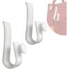 TEYOUYI Hooks Accessories for Bogg Bags, Ert Charm Cutie Cup Holder Connector Key Holder Mask Holder,2PCS White