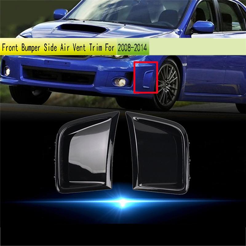 

Classy-For Subaru STI WRX GRB Wagon 10Th 2008-2014 Engine Hood Fender Outlet Cover Front Bumper Air Vent Trim Glossy Black