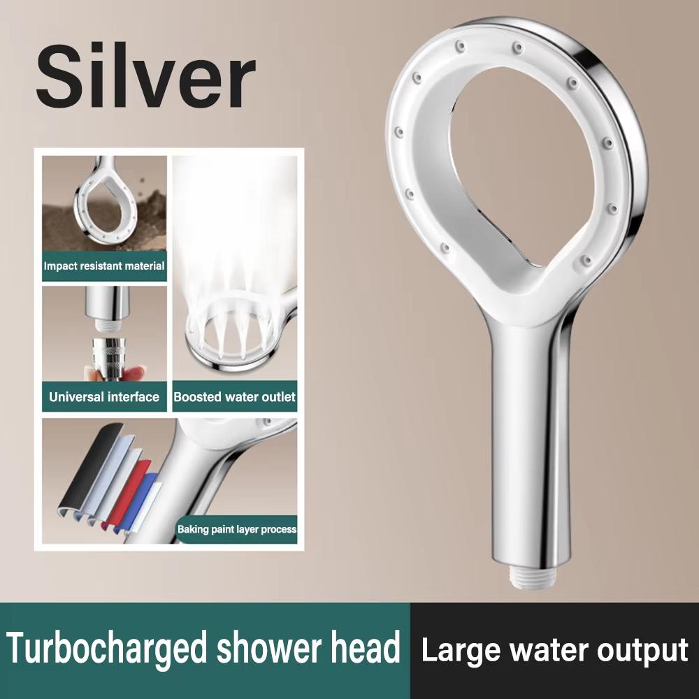 Soffione Doccia a Getto Singolo Spa Alta Pressione Massaggio Pannello Grande Booster Miscelatore Accessori Rubinetteria Bagno Strumenti per il Bagno