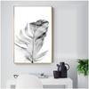 Posters Black And White Flower Print Fresh Wall Art Feather Dandelion Pictures Canvas Living Room Decoration Wall Paintings