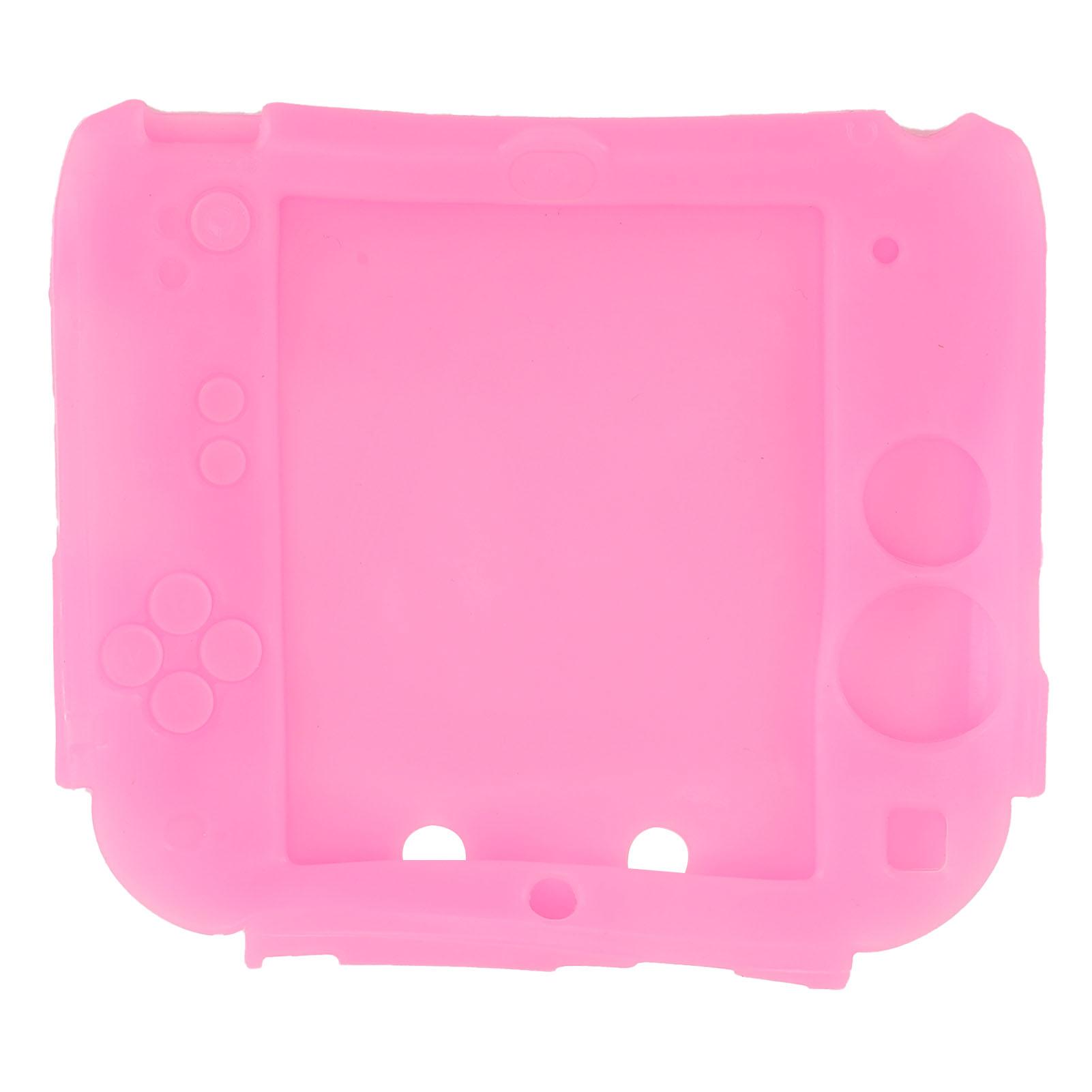 Protective Cover for 2DS Scratch Resistant Soft Silicone Skin Case with Top and Bottom Screen Protectors for Controller