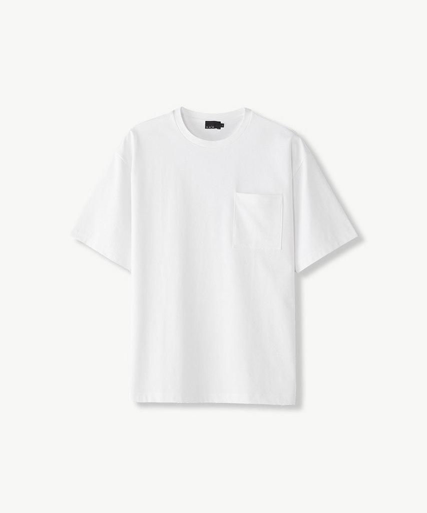 STCO Supima Cotton Pocket T-Shirt White (Oversized)_Stsvb81Osw