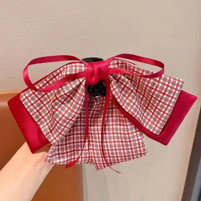 Polka Dot Red Bow Princess Hair Clip for Girls No Specific Size