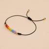 2Pcs Adjustable Rainbow Heart Bracelet Candy Color Friendship Braided Bracelet  Friends