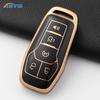 TPU Autoschlüsselhülle Hülle Schale Anhänger für Ford Fusion F-150 Edge Explorer Mustang Lincoln Mkz Mkc Platinum F150 Lariat 5 Tasten