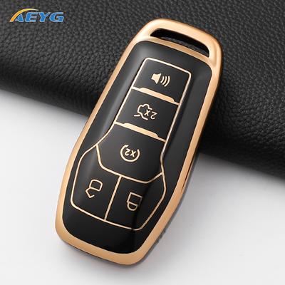 Tpu Car Key Cover Case Shell Fob For Ford Fusion F-150 Edge Explorer Mustang Lincoln Mkz Mkc Platinum  F150 Lariat 5 Buttons