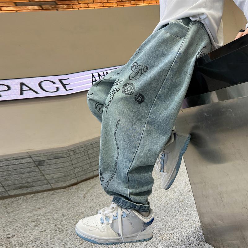 Jongens Broeken Jeans Kinderen Herfst Casual Broeken Koreaanse Minimalistische Broeken
