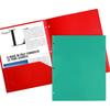 Feosky Folders with Pockets, 6 Assorted Colors Plastic Two Pocket Folders, File Folder, 2 Pockets Folder and 3 Hole for School, Home, and Office