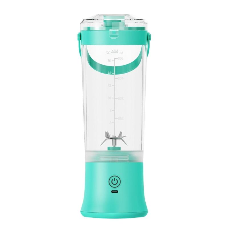 

Practical Plastic Juicer Machine with Detachable Parts Easy Cleaning Juicing Tool Travel Juices Maker Plastic Texture мятный/синий
