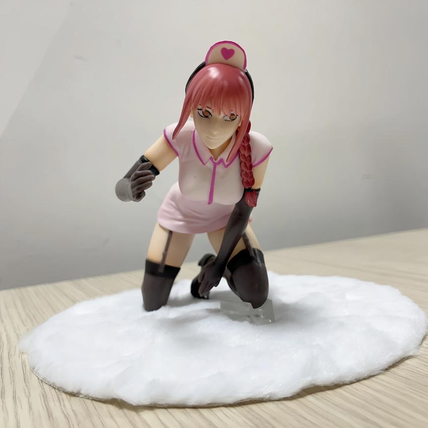 14CM Chainsaw Man Makima Power nurse Girl figure Ver girl figure PVC Game Statue Anime Model Action Adult Doll toys gifts