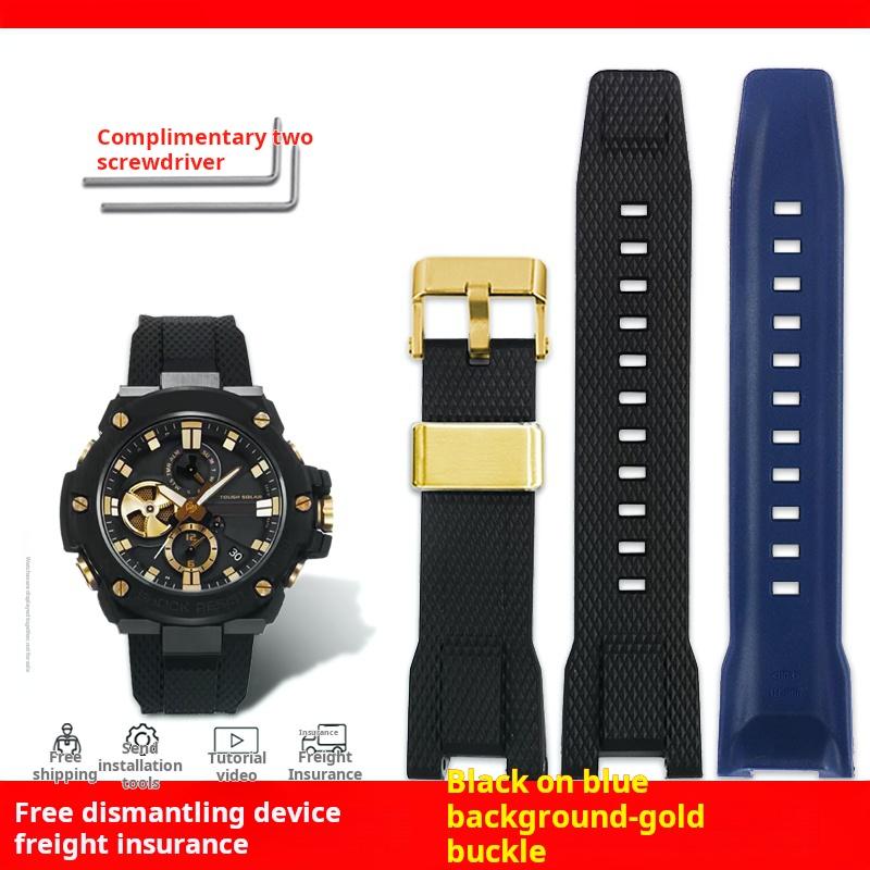 High quality Silicone Watch Strap for Casio G-Shock GST-W120L S130L S310 B100 GST-W100G Men Rubber Wristband watchband Bracelet