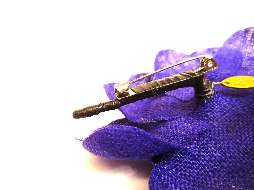 Authentic CHANEL Camelia Purple Fabric Corsage Brooch #b077  Seller refurbished