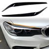 Car Front Headlight Eyebrows Eyelids for BMW 5 Series G30 2017-2020 Eyelash Head Light Lamp Stickers Trims Body Kits