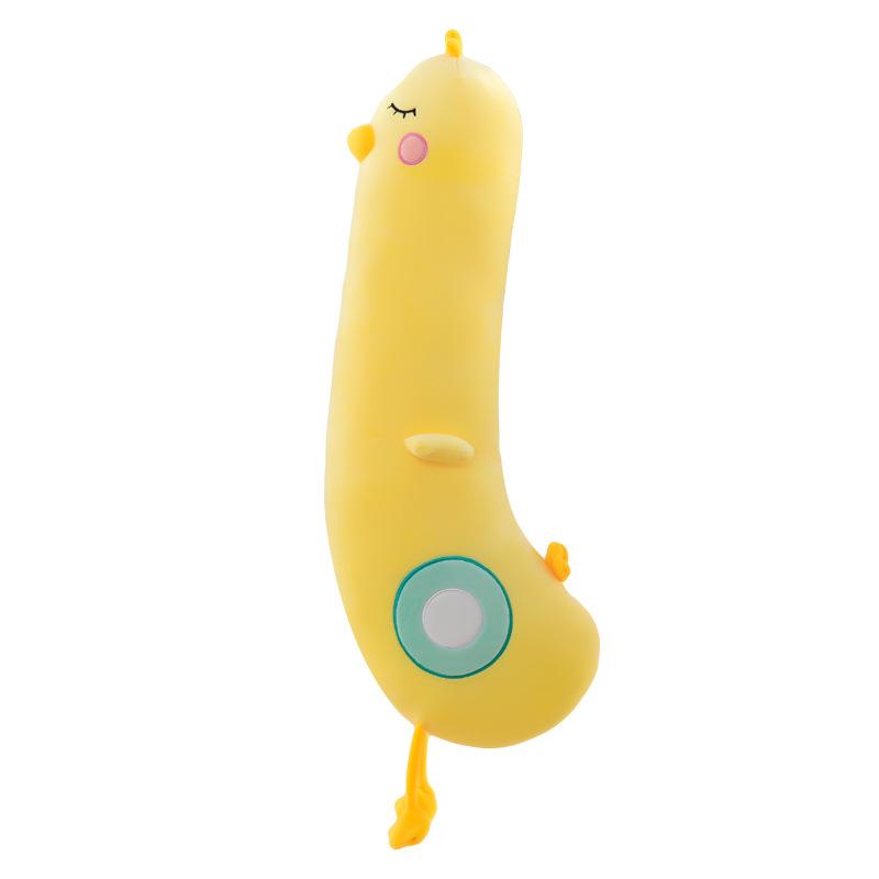 Creative New Style Chicken Pillow Plush Toy Cute Little Yellow Chicken Doll Sleeping with Dolls on The Bed Birthday Gift for Women