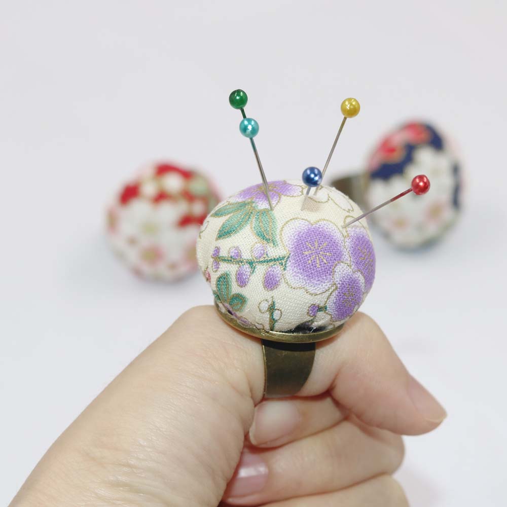 Stichstoff Baumwolle Ring Kugelform Nadelkissen Nähzubehör Nadelkissen Nadelhalter