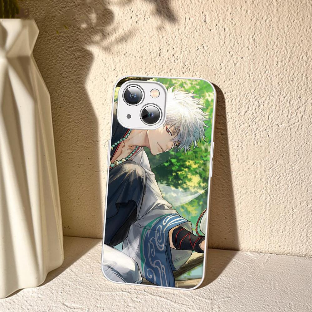 Animation G-Gintama Phone Case For IPhone 14 13 12 Mini 11 Pro XS Max X XR 14 Plus Tempered Glass Cover