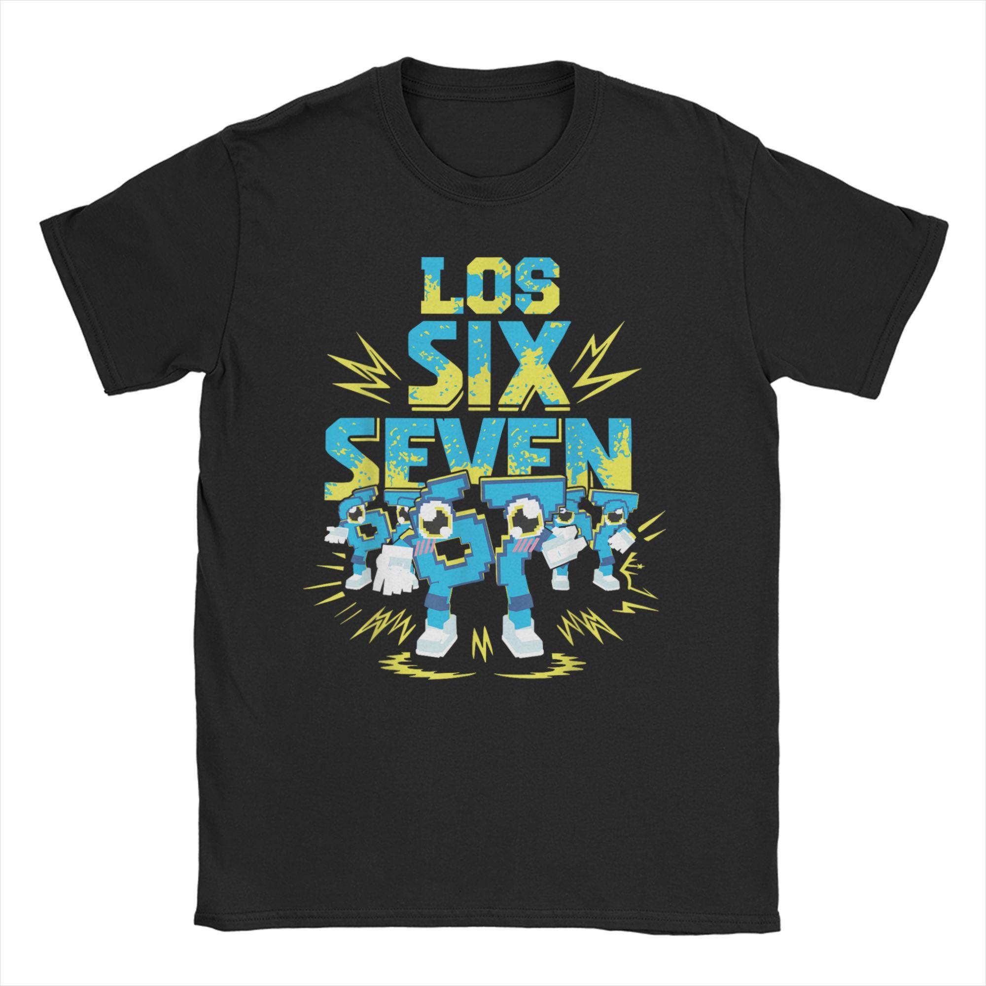 Bruh Los 67 Six Seven 67 Funny Brainrot TShirts Men Women 100 Cotton Tees Round Neck Short Sleeve T Shirts Plus Size Clothing 4XL