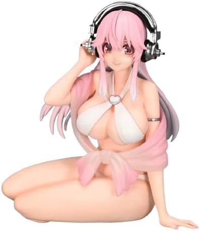 Super Sonico Noodle Stopper Figure White Bikini Ver. Approx. 11cm 1 Type Official