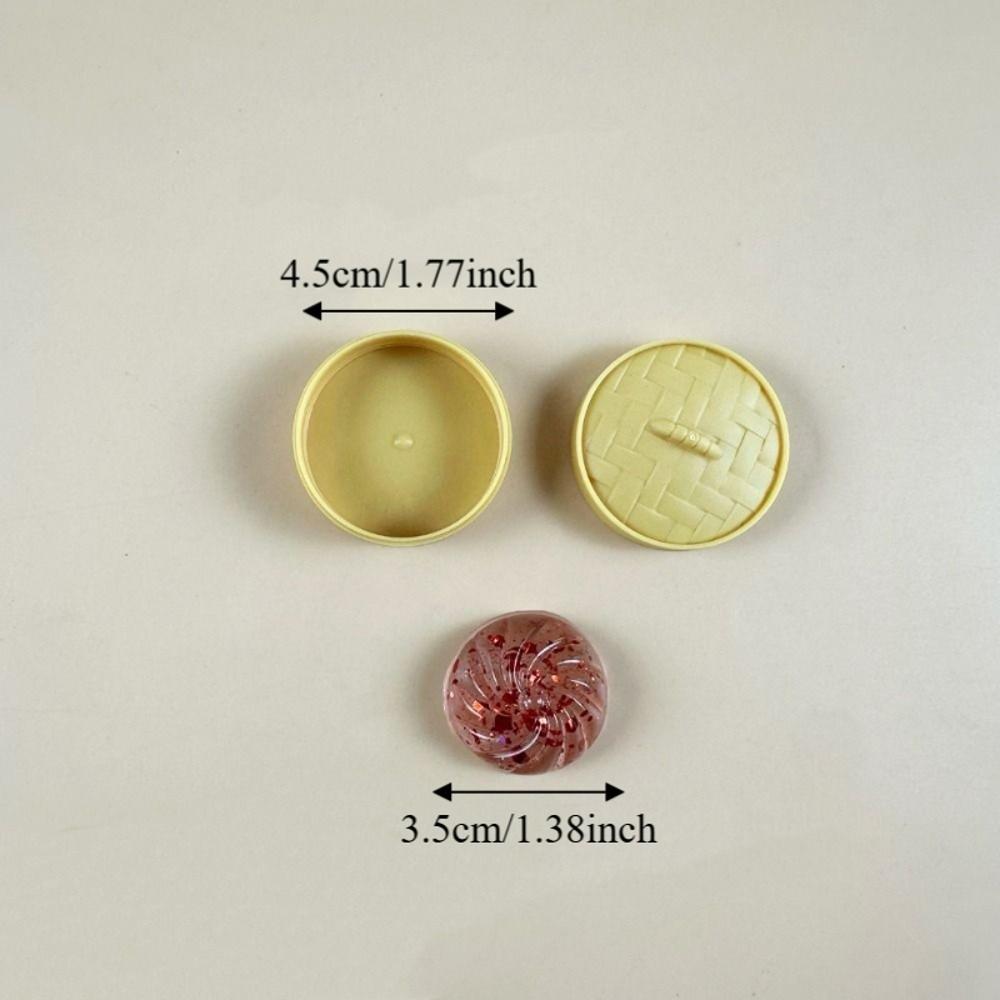 Soft Cute Squishy Crystal Bun Food Shape Fidget Sensory Toy Mini Dumplings Squishy Party Favors