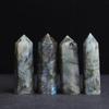 Natural Colored Fluorite Single Point Wand Witchcraft Supplies Hexagonal Prism Mineral Stones Crafts Home Decor Christmas Gifts