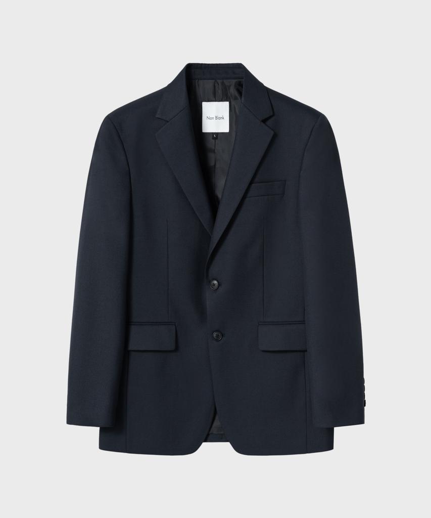 Nonblank Semi-Overfit Wool Blazer_Navy