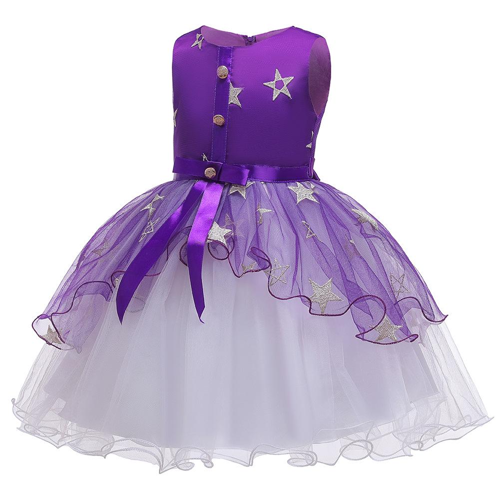 Halloween Prinsessklänning Kostym med Häxhatt för Barn
