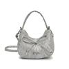 Solid Color 2025 Summer New Large-capacity Bow Dumpling Bag Fashionable Versatile Underarm Shoulder Bag Women's Handbag