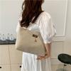 Large Capacity Vintage Style Casual Shoulder Bag For Women With Trendy Chain Handle