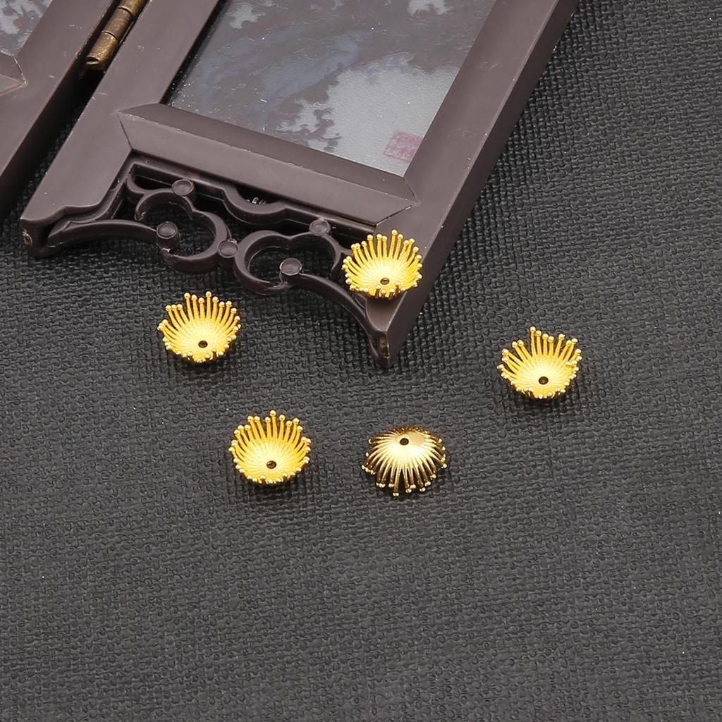 1Pcs Flower Stamen Shape Casting Copper Accessories For Jewelry Making DIY Charm Decoration