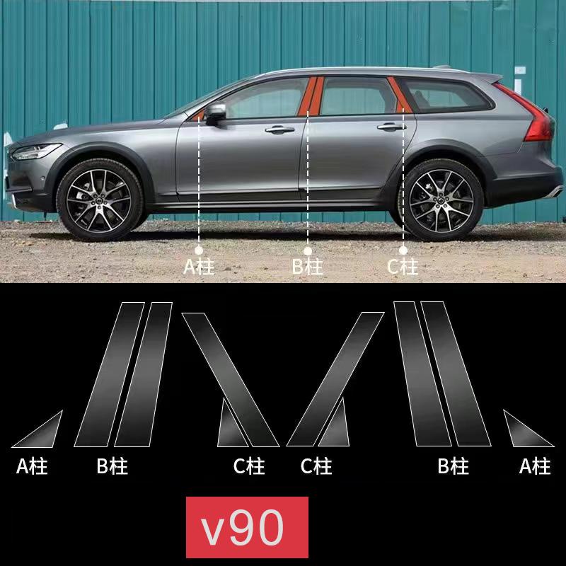 Voor Volvo XC60 XC90 XC40 V90 V60 S60 S90 Accessoires TPU Speciale autoraam Auto zijstijl Transparante Beschermfolie Sticker