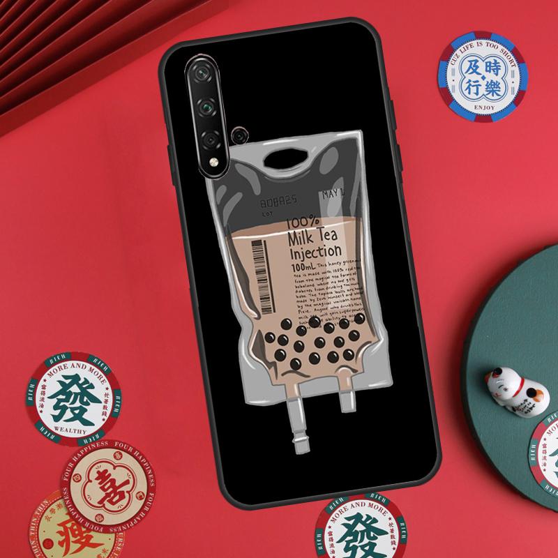 Boba Milk Tea For Huawei Nova 11 Pro 9 10 SE Y60 Y70 Y90 Y61 Y91 Y72 Y73 12i 11i 8i P20 P30 P40 Lite Case