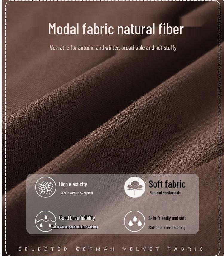 Dámský černý modální top s dlouhým rukávem, slim fit, rolákový základ pro jaro, podzim, zimu 2024.