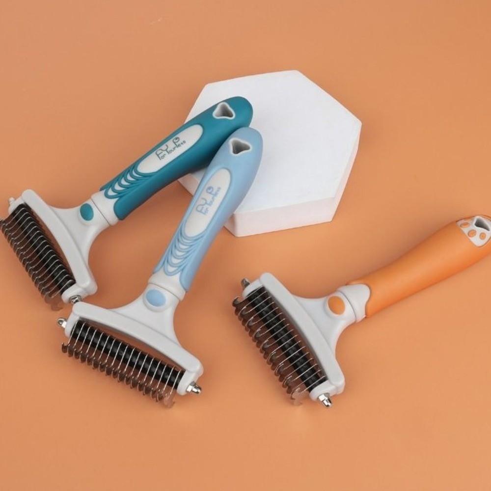 Double-Sided Pet Grooming Brush Professional Cat Cleaning Comb Dog Knot Opening Comb Pet Massage