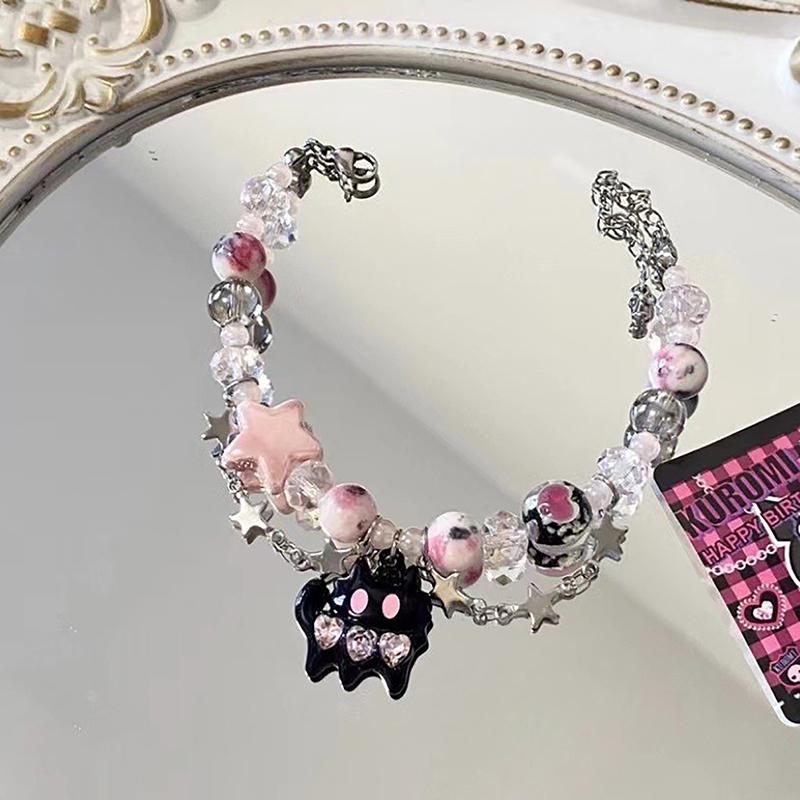 

Harajuku Style Zircon Pearl Beaded Bracelet For Women Vintage Aesthetic Charm Hand Chain Bracelet Jewelry Gift