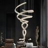 Luxury Crystal Mermaid Duplex Chandelier for Villa or Living Room
