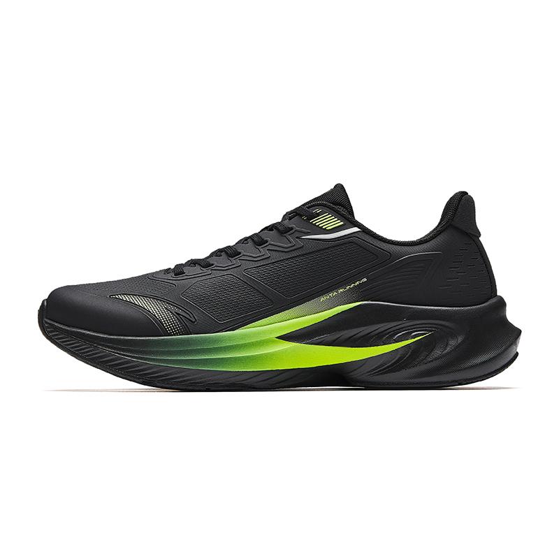 New Anta Stinger 6 Cushioning, Abrasion Resistant, Lightweight, And Breathable Low top Running Shoes Men's Black Green 912515511-12
