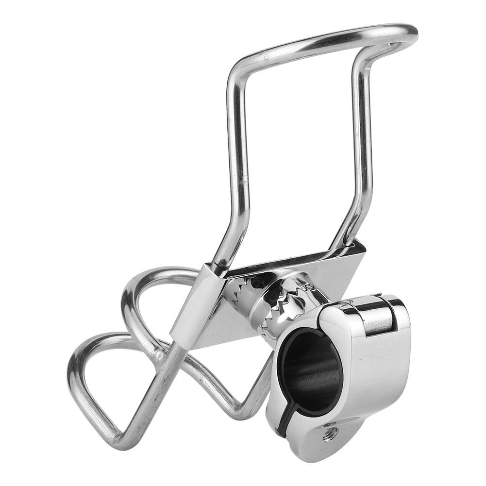 Fishing Rod Rack Stainless Steel Rail Mount Pole Bracket Support Clamp Boat Accessories26mm 1.0in