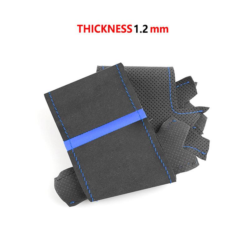 Δερμάτινο κάλυμμα σουέτ τιμονιού αυτοκινήτου για BMW M Sport 1 3 Series E81 E82 E87 E88 M3 E90 E92 E93 2008-2013 X1 E84 2011