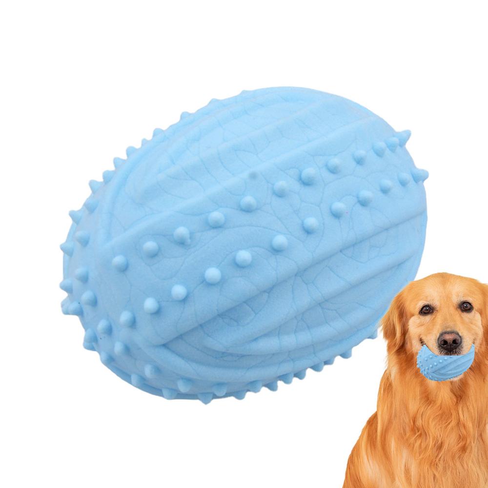 Durable Dogs Interactive Football Toys Floatable Soft Ball Toys For Puppy Pet Teeth Cleaning Bite Resistance Dog Ball Toy