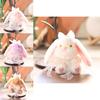 Cute Rabbit Plush Toy With Short Velvet Fur For Backpack Decor And Gifts