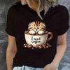T-shirt Fashion Round Neck Short Sleeve T-shirt Casual Pattern T-shirt Top