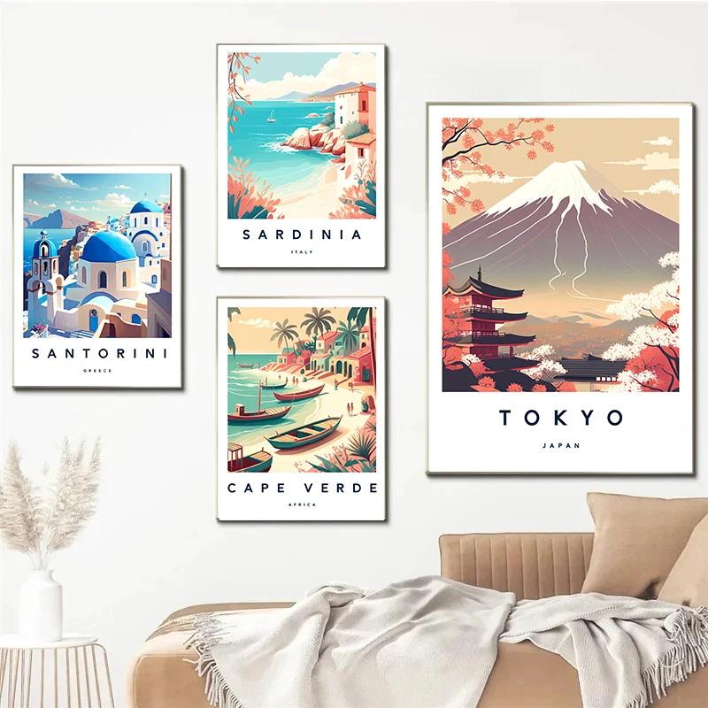 Florenz Italien Europa Reise Stadtlandschaft Poster Amalfi Rom Toskana Sardinien Leinwanddruck Malerei Wandkunst Büro Heimdekor