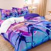K-Pop Bedding Set Demon Hunters Themed Colorful Print Polyester Dormitory Bed Sheet Duvet Cover Gift Home Textile